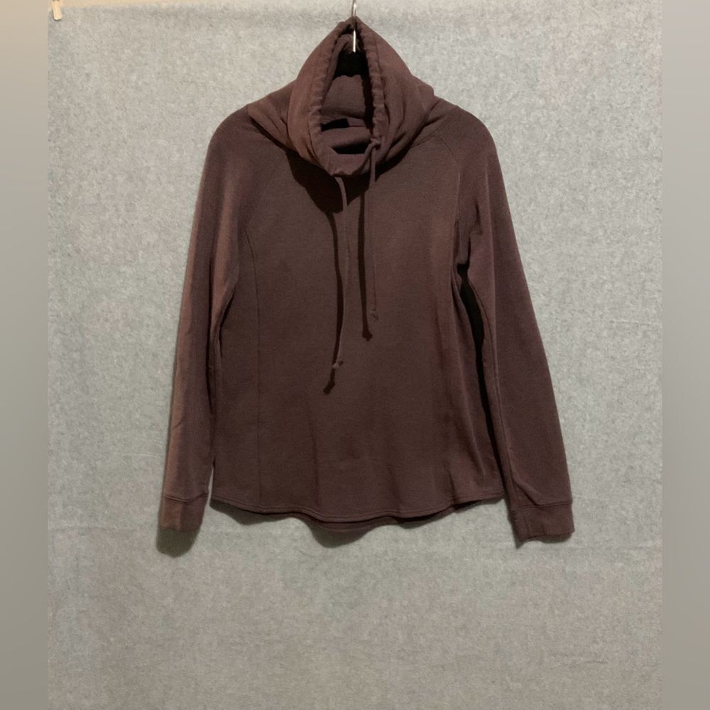 32 Degrees Heat XS Plum Cowl Neck Pullover Thermal Base Layer Long Sleeve Top